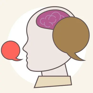 Sprechende Person-Illustration